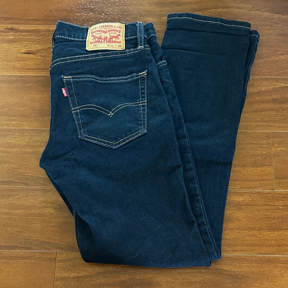 Levi's Men's Slim Jeans - Dark Blue